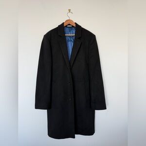 Michael Kors Black Wool Overcoat